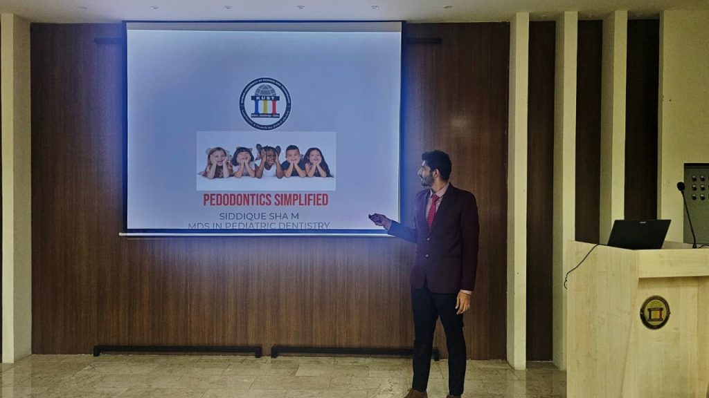 CDE Lecture 2 -Dr. Siddique Sha Muhammed Hussain Simplifies Pediatric Dentistry at KUST